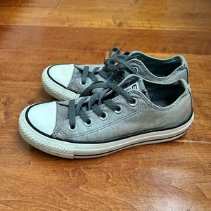 Converse silver grey sneakers size 35